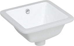 vidaXL - Wastafel - rechthoekig - 30,5x27x14 - cm - keramiek - wit