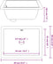 vidaXL - Wastafel - rechthoekig - 39x30x18,5 - cm - keramiek - wit