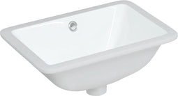 vidaXL - Wastafel - rechthoekig - 41,5x26x18,5 - cm - keramiek - wit