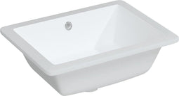 vidaXL - Wastafel - rechthoekig - 46,5x35x18 - cm - keramiek - wit