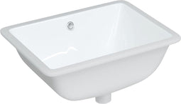 vidaXL - Wastafel - rechthoekig - 52x38,5x19,5 - cm - keramiek - wit