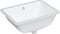 vidaXL - Wastafel - rechthoekig - 52x38,5x19,5 - cm - keramiek - wit