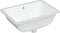 vidaXL - Wastafel - rechthoekig - 55,5x37,5x19 - cm - keramiek - wit