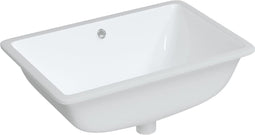 vidaXL - Wastafel - rechthoekig - 60x40x21 - cm - keramiek - wit