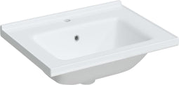 vidaXL - Wastafel - rechthoekig - 61x48x19,5 - cm - keramiek - wit