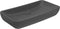 vidaXL - Wastafel - rechthoekig - 71x38 - cm - keramiek - mat - donkergrijs