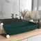 vidaXL - Wastafel - rechthoekig - 71x38 - cm - keramiek - mat - donkergroen
