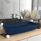 vidaXL - Wastafel - rechthoekig - 71x38 - cm - keramiek - mat - donkerblauw
