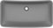 vidaXL - Wastafel - rechthoekig - 71x38 - cm - keramiek - mat - donkergrijs