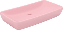 vidaXL - Wastafel - rechthoekig - 71x38 - cm - keramiek - matroze
