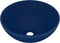 vidaXL - Wastafel - rond - 32,5x14 - cm - keramiek - mat - donkerblauw