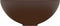 vidaXL - Wastafel - rond - 32,5x14 - cm - keramiek - mat - donkerbruin
