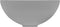 vidaXL - Wastafel - rond - 32,5x14 - cm - keramiek - mat - lichtgrijs