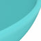 vidaXL - Wastafel - rond - 32,5x14 - cm - keramiek - mat - lichtgroen