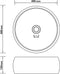 vidaXL-Wastafel-rond-40x15-cm-keramiek-mat-donkerblauw