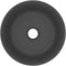 vidaXL - Wastafel - rond - 40x15 - cm - keramiek - mat - donkergrijs