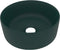 vidaXL - Wastafel - rond - 40x15 - cm - keramiek - mat - donkergroen