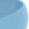 vidaXL - Wastafel - rond - 40x15 - cm - keramiek - mat - lichtblauw