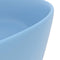 vidaXL - Wastafel - rond - 40x15 - cm - keramiek - mat - lichtblauw
