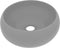 vidaXL - Wastafel - rond - 40x15 - cm - keramiek - mat - lichtgrijs