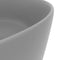 vidaXL - Wastafel - rond - 40x15 - cm - keramiek - mat - lichtgrijs