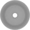 vidaXL - Wastafel - rond - 40x15 - cm - keramiek - mat - lichtgrijs