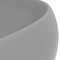 vidaXL - Wastafel - rond - 40x15 - cm - keramiek - mat - lichtgrijs