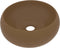 vidaXL - Wastafel - rond - 40x15 - cm - keramiek - matcrème
