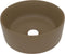 vidaXL - Wastafel - rond - 40x15 - cm - keramiek - matcrème