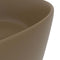 vidaXL - Wastafel - rond - 40x15 - cm - keramiek - matcrème