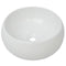 vidaXL - Wastafel - rond - 40x15 - cm - keramiek - wit