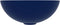 vidaXL - Wastafel - rond - keramiek - donkerblauw
