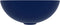 vidaXL - Wastafel - rond - keramiek - donkerblauw
