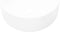 vidaXL - Wastafel - rond - wit - 40x15 - cm - keramiek