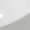 vidaXL - Wastafel - rond - wit - 40x15 - cm - keramiek