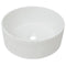 vidaXL - Wastafel - rond - wit - 40x15 - cm - keramiek