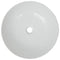 vidaXL - Wastafel - rond - wit - 41,5x13,5 - cm - keramiek