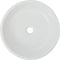 vidaXL - Wastafel - rond - wit - 42x12 - cm - keramiek