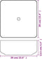 vidaXL - Wastafel - vierkant - wit - 39x39x13,5 - cm - keramiek