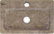 vidaXL - Wastafel - wandgemonteerd - 38x24x6,5 - cm - marmer - grijs