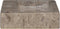 vidaXL - Wastafel - wandgemonteerd - 38x24x6,5 - cm - marmer - grijs
