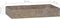 vidaXL - Wastafel - wandgemonteerd - 38x24x6,5 - cm - marmer - grijs