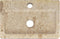 vidaXL - Wastafel - wandgemonteerd - 38x24x6,5 - cm - marmer - crèmekleurig