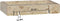 vidaXL - Wastafel - wandgemonteerd - 38x24x6,5 - cm - marmer - crèmekleurig