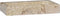 vidaXL - Wastafel - wandgemonteerd - 38x24x6,5 - cm - marmer - crèmekleurig