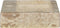 vidaXL - Wastafel - wandgemonteerd - 38x24x6,5 - cm - marmer - crèmekleurig