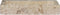 vidaXL - Wastafel - wandgemonteerd - 38x24x6,5 - cm - marmer - crèmekleurig