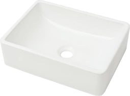 vidaXL - Wastafel - wit - 41x30x12 - cm - keramiek