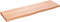 vidaXL - Wastafelblad - 100x30x(2-4) - cm - behandeld - massief - hout - lichtbruin