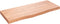 vidaXL - Wastafelblad - 100x40x(2-6) - cm - behandeld - massief - hout - lichtbruin